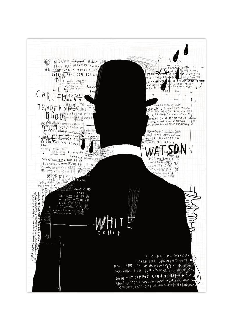 Cooles Graffiti Poster. Hol dir dieses Street Art/ Urban Art Bild in Schwarz/Weiß.