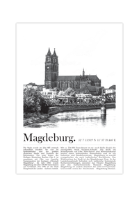 Dieses Poster zeigt dir eine Ansicht vom Magdeburger Dom.