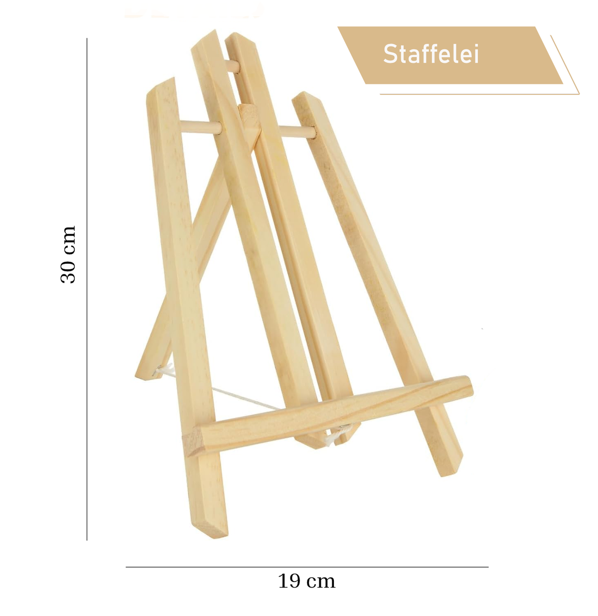 Holzposter Abstrakte Berglandschaft 30x40cm – Modernes Wandbild auf 9mm Birkensperrholz
