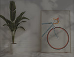 Fahrrad Poster | Bild Rennrad minimalistisch