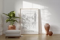 Poster London Stadtplan | Fahrplan
