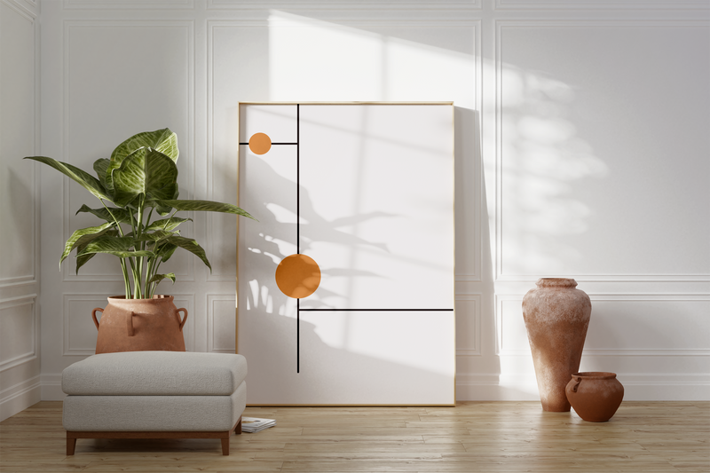 Minimalistische Poster, geometrische Formen Kreis