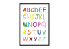 Das Poster zeigt das ABC/Alphabet für das Kinderzimmer. 