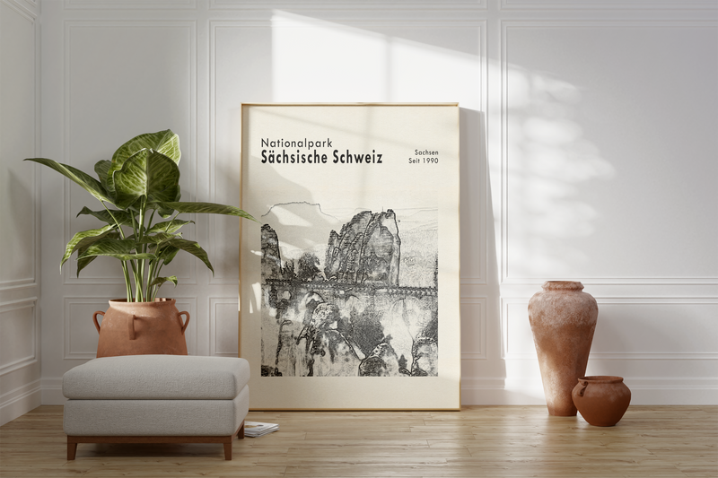 Poster Nationalpark Sächsische Schweiz | Bastei