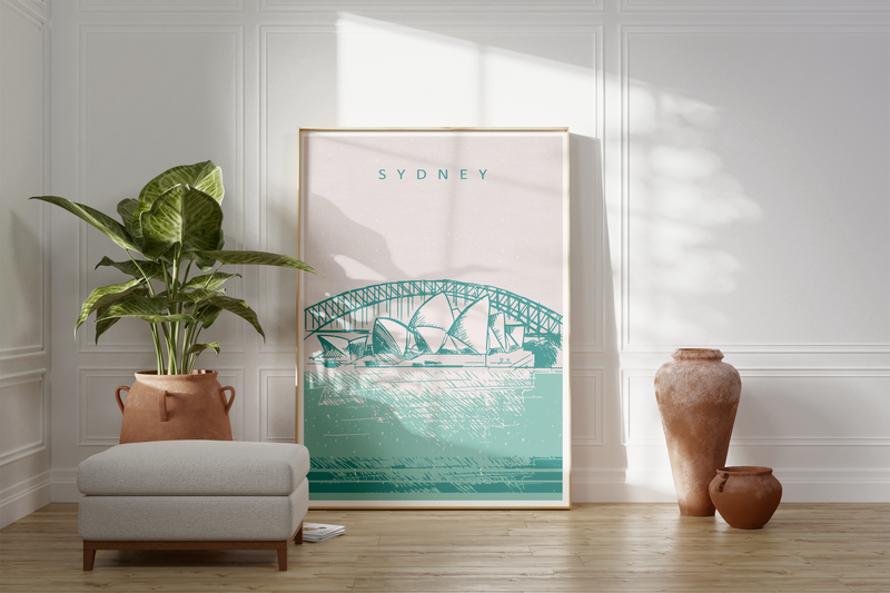 Poster Sydney Opernhaus | Australien blau