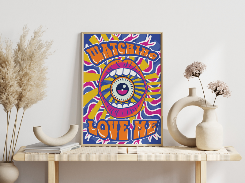Hippie Frieden Poster | Watching Love Me