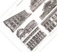 Das Poster zum Aufbau eine Theaters  (hier das ungarische Opernhaus in Budapest) ist eine Vintage Lithographie aus Meyers Koversations-Lexikon aus dem Jahr 1890.