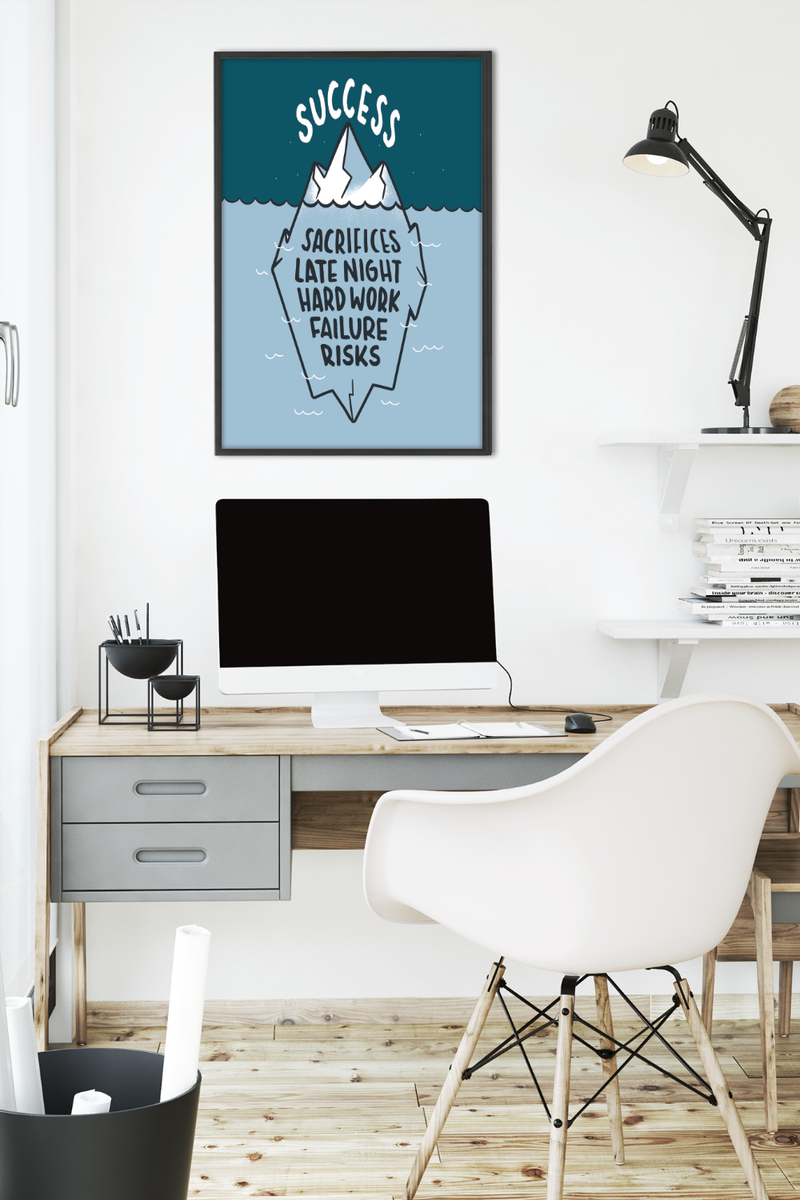Schönes Motivationsposter für dein Arbeitszimmer, Homeoffice, Büro oder jeden anderen Raum.