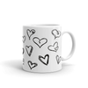 Diese schöne Tasse zeigt dir Herzen in verschiedenen Formen. Sie ist perfekt für alle Verliebte und eignet sich ideal als Geschenk zum Valentinstag.