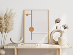 Minimalistische Poster, geometrische Formen Kreis