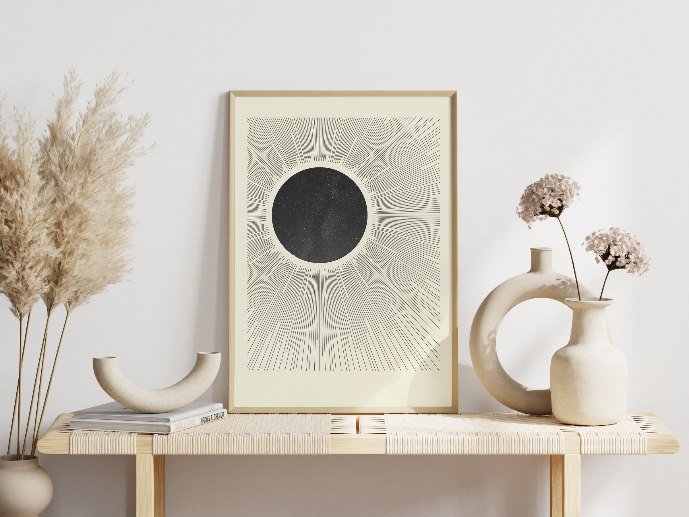 | Poster MrTKBooker Sonne – in und Mond Blick Himmel