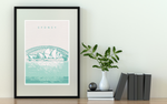 Poster Sydney Opernhaus | Australien blau