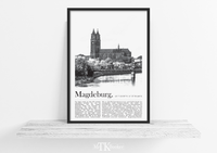 Dieses Poster zeigt dir eine Ansicht vom Magdeburger Dom.