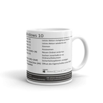 Dieses Tasse zeigt dir typische Tastenkürzel für Windows 10. Verwendbar für Ward, Excel oder PowerPoint.
