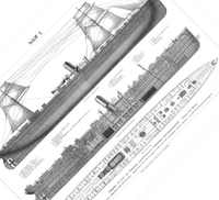 Das Poster eines Schiffes ist eine Vintage Lithographie aus Meyers Koversations-Lexikon aus dem Jahr 1890.