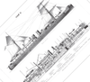 Das Poster eines Schiffes ist eine Vintage Lithographie aus Meyers Koversations-Lexikon aus dem Jahr 1890. 