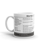 Dieses Tasse zeigt dir typische Tastenkürzel für Windows 10. Verwendbar für Ward, Excel oder PowerPoint.