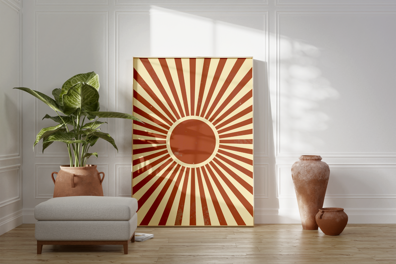 Poster Abstrakte Sonne | Sonnenstrahlen