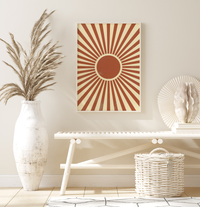 Poster Abstrakte Sonne | Sonnenstrahlen