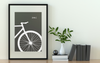 Poster Fahrrad | minimalistisches Rennrad Ride