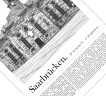 Dieses Poster zeigt die Saarbrücker Ludwigskirche, Dem Wahrzeichen der Landeshauptstadt des Saarlandes. 