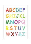 Das Poster zeigt das ABC/Alphabet für das Kinderzimmer. 