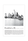 Dieses Poster zeigt dir die Skyline von der Stadt Frankfurt am Main.