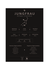 Dieses Bild zeigt dir das Sternzeichen Jungfrau mit Symbol, Glückszahl, Planeten, positiven und negativen Eigenschaften, den zu dir passenden Sternzeichen und vieles mehr.