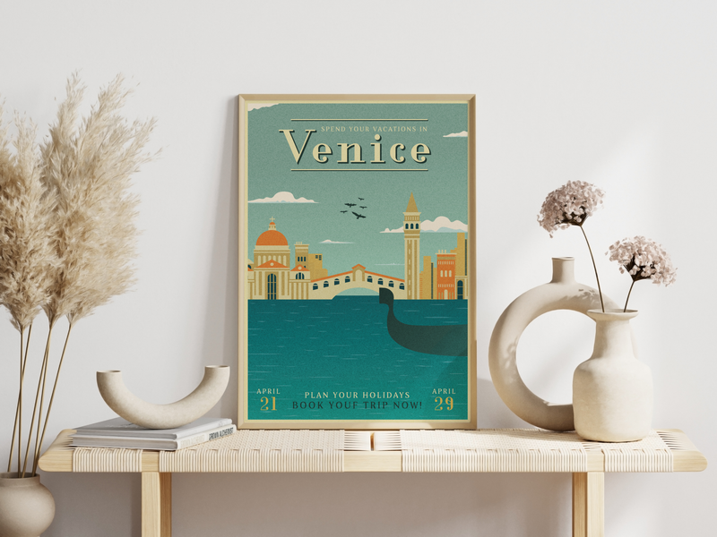 Retro Poster Venedig